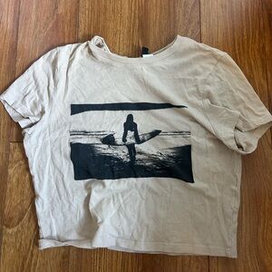 Vintage surfer girl baby tee